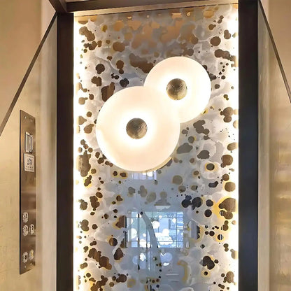 Median Alabaster Flush mount - 2 Surface - Zelno Lighting