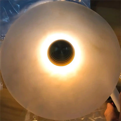 Median Alabaster Flush mount Wall Sconce - Zelno Lighting