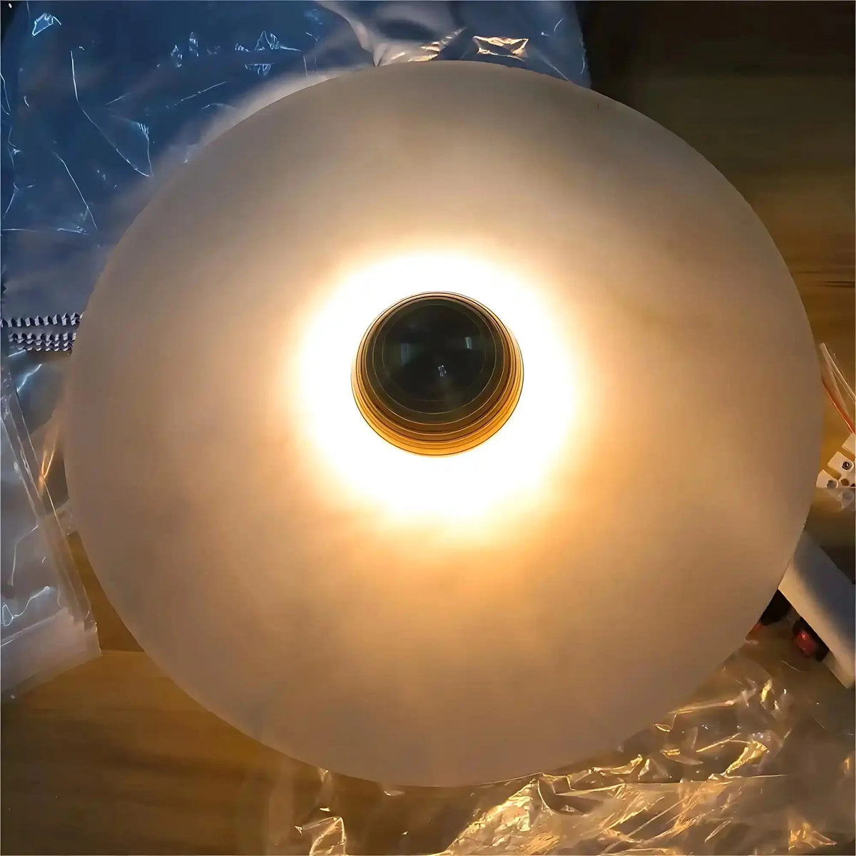 Median Alabaster Flush mount Wall Sconce - Zelno Lighting