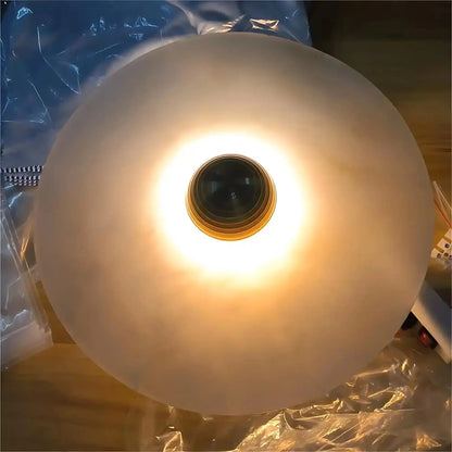 Median Alabaster Flush mount Wall Sconce - Zelno Lighting