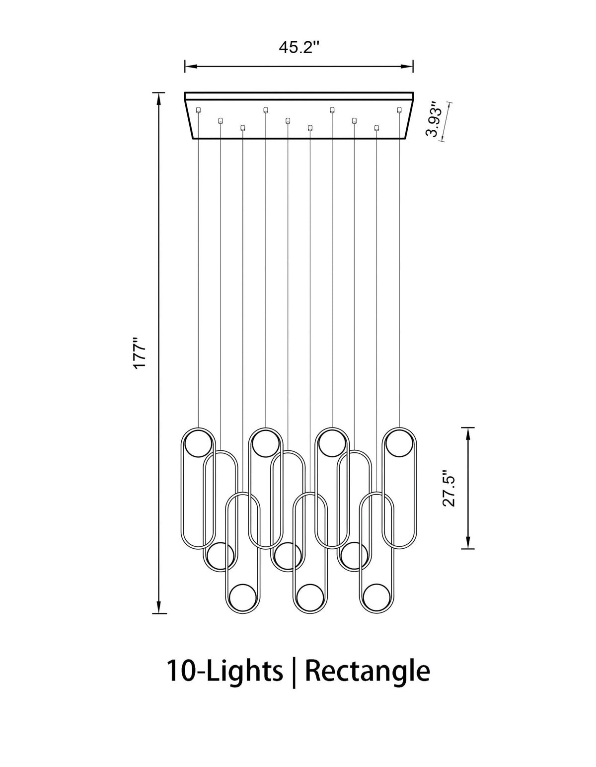 Mila Chandelier - Zelno Lighting