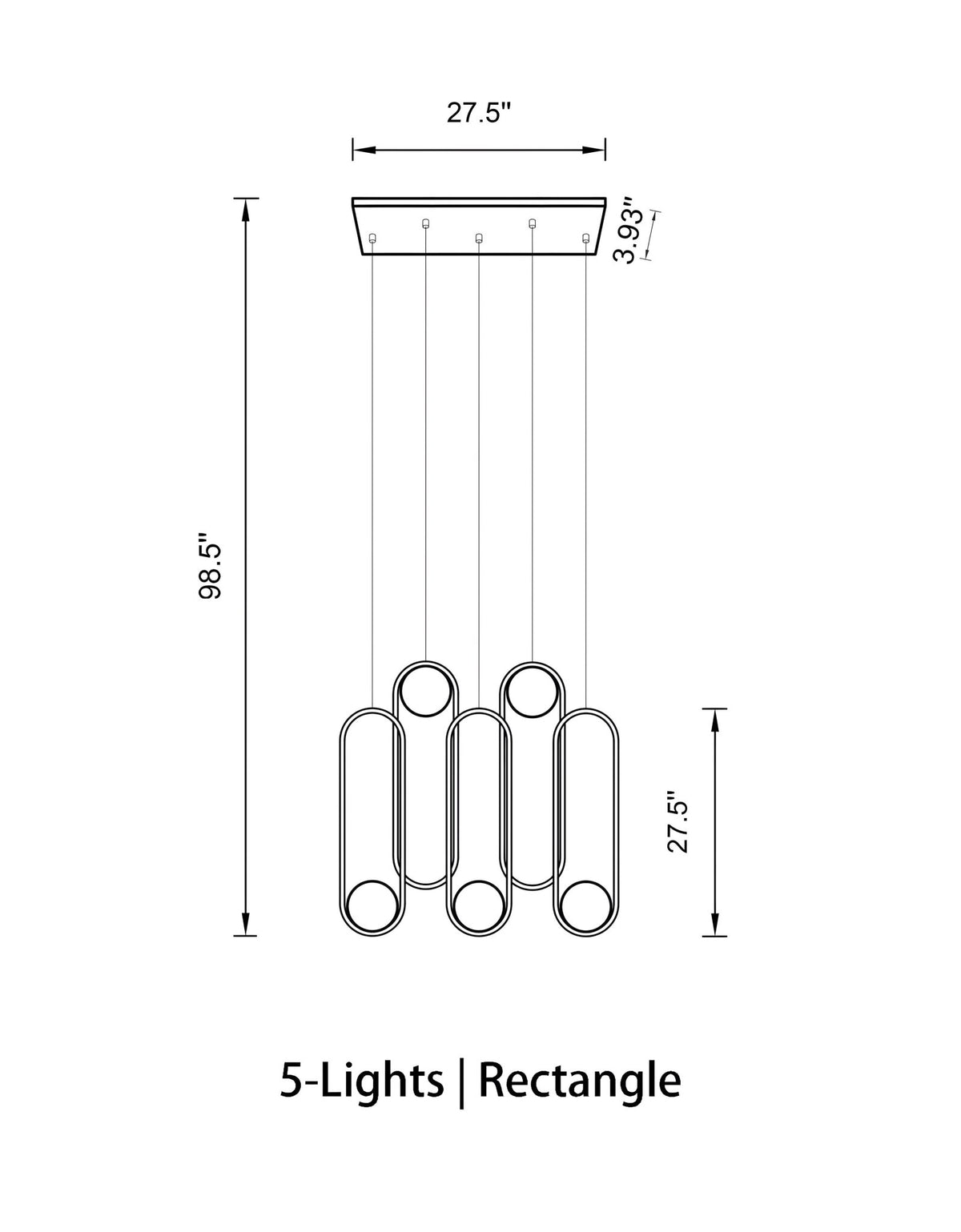 Mila Chandelier - Zelno Lighting