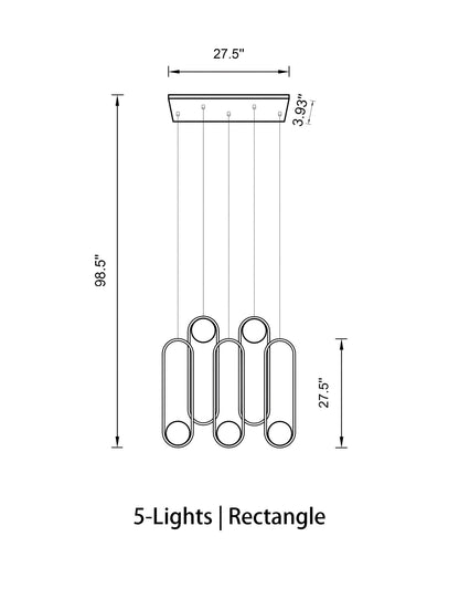 Mila Chandelier - Zelno Lighting