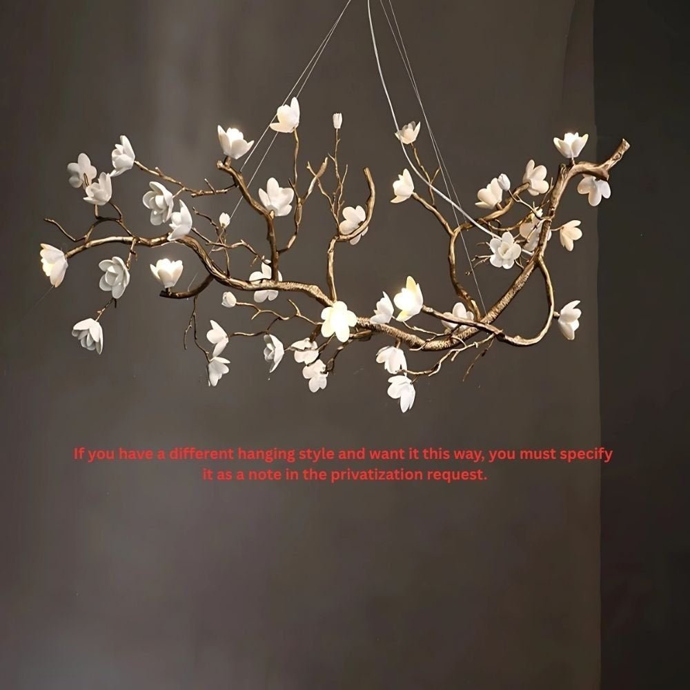 Minas Rustic Tree Branch Chandelier - Zelno Lighting
