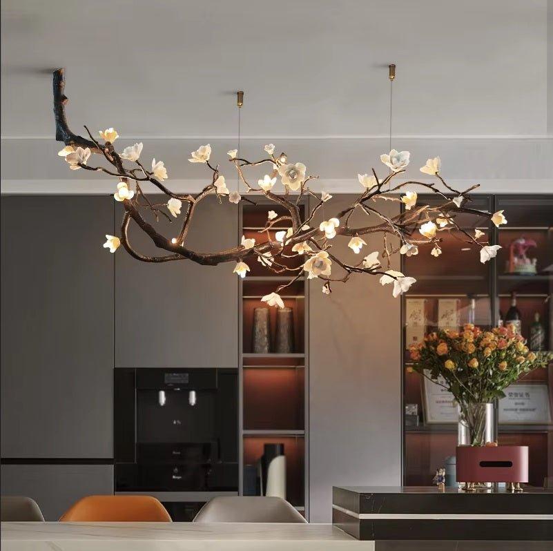 Minas Rustic Tree Branch Chandelier - Zelno Lighting