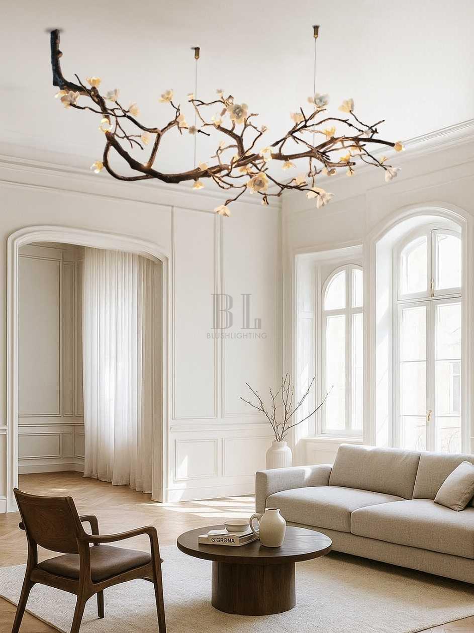 Minas Rustic Tree Branch Chandelier - Zelno Lighting