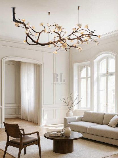 Minas Rustic Tree Branch Chandelier - Zelno Lighting