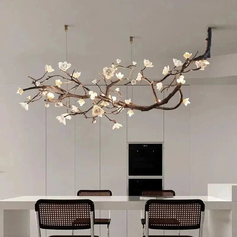 Minas Rustic Tree Branch Chandelier - Zelno Lighting