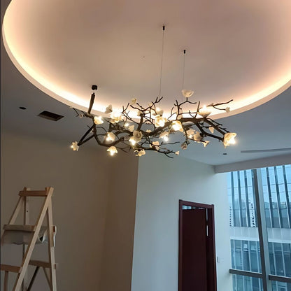 Minas Rustic Tree Branch Chandelier - Zelno Lighting