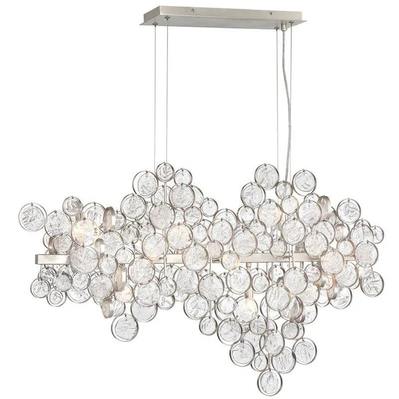 Mirella Trento Clustered Glass Linear Chandelier - Zelno Lighting