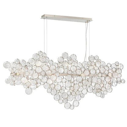 Mirella Trento Clustered Glass Linear Chandelier - Zelno Lighting