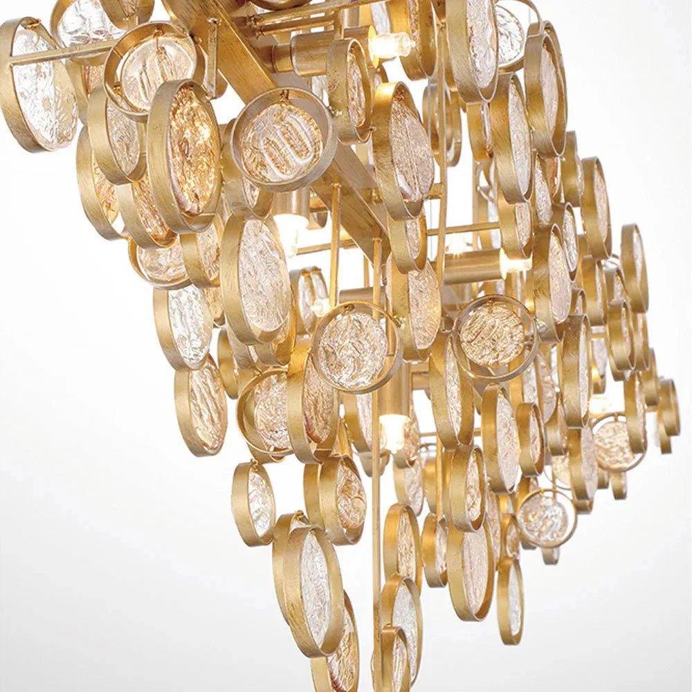 Mirella Trento Clustered Glass Linear Chandelier - Zelno Lighting