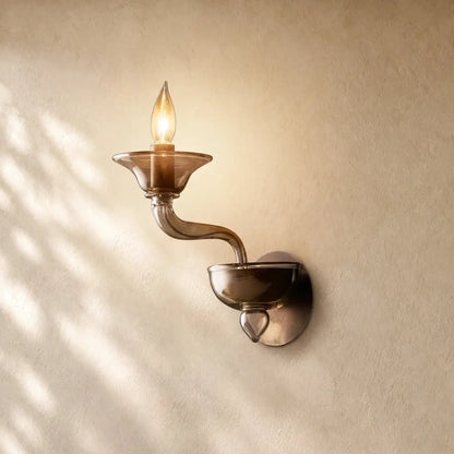 Mirellan Smoke Glass Sconce - Zelno