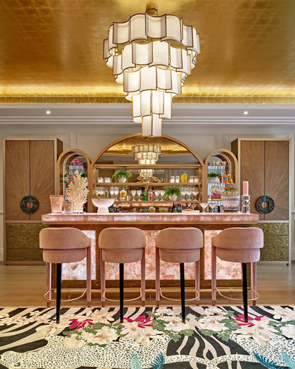 Modern Acrylic Tile Chandelier for High-ceiling - Zelno Lighting