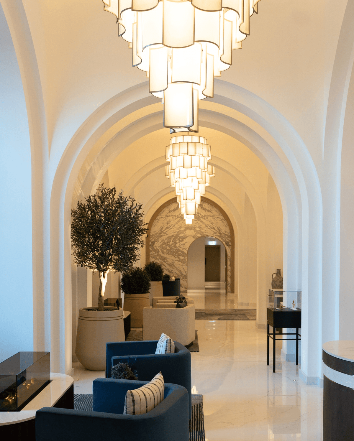 Modern Acrylic Tile Chandelier for High-ceiling - Zelno Lighting
