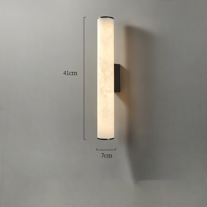 Modern Alabaster Bathroom Sconce - Zelno Lighting