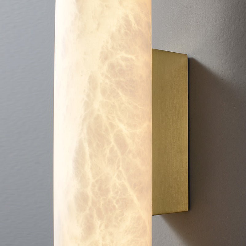 Modern Alabaster Bathroom Sconce - Zelno Lighting