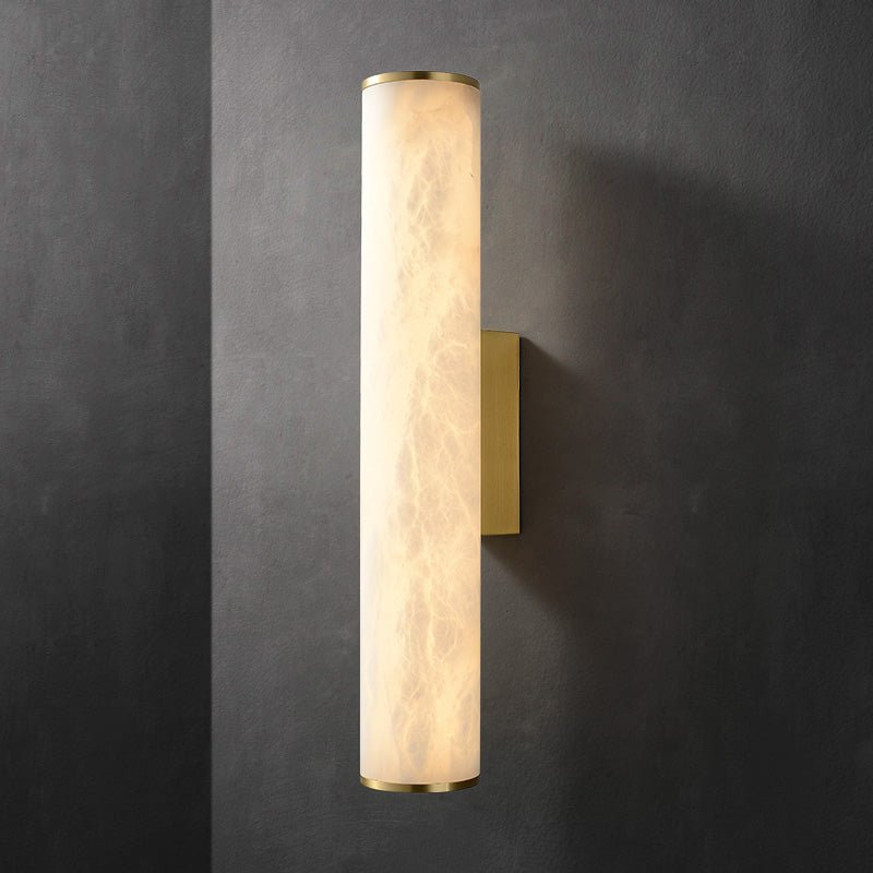 Modern Alabaster Bathroom Sconce - Zelno Lighting
