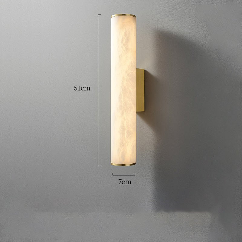 Modern Alabaster Bathroom Sconce - Zelno Lighting