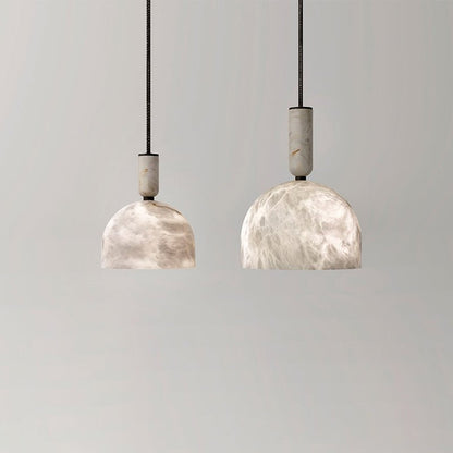 Modern Alabaster Bedside Pendant Light, Bedroom Pendant Lamp - Zelno