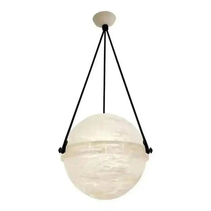 Modern Alabaster Globe Pendant Light - Zelno Lighting