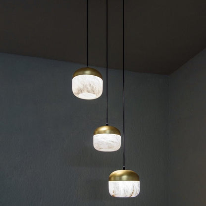 Modern Alabaster Pendant Lamp For Staircase, Kitchen Pendant Light - Zelno Lighting