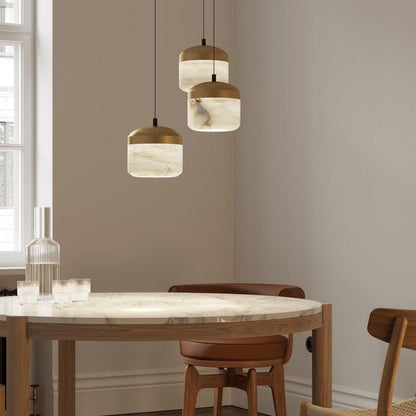 Modern Alabaster Pendant Lamp For Staircase, Kitchen Pendant Light - Zelno Lighting