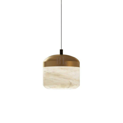 Modern Alabaster Pendant Lamp For Staircase, Kitchen Pendant Light - Zelno Lighting