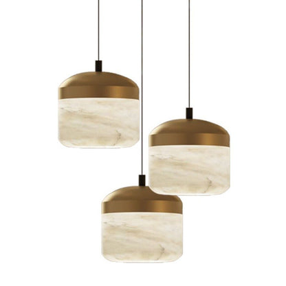 Modern Alabaster Pendant Lamp For Staircase, Kitchen Pendant Light - Zelno Lighting