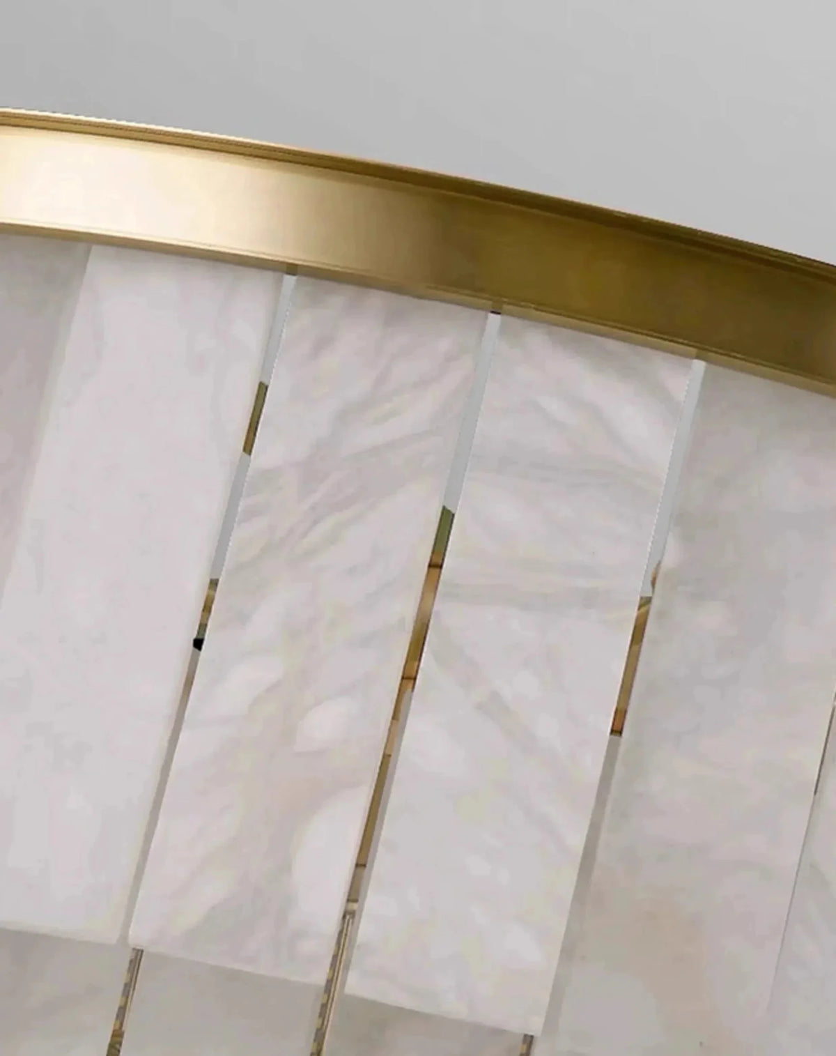 Modern Alabaster Tiered Chandelier - Zelno Lighting