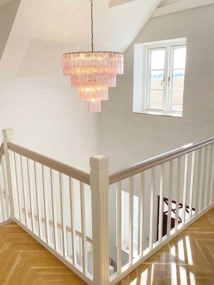 Modern Art Design 3/4/5/7-Tier Hand-blown Glass Tiered Chandelier - Zelno Lighting