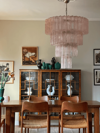 Modern Art Design 3/4/5/7-Tier Hand-blown Glass Tiered Chandelier - Zelno Lighting
