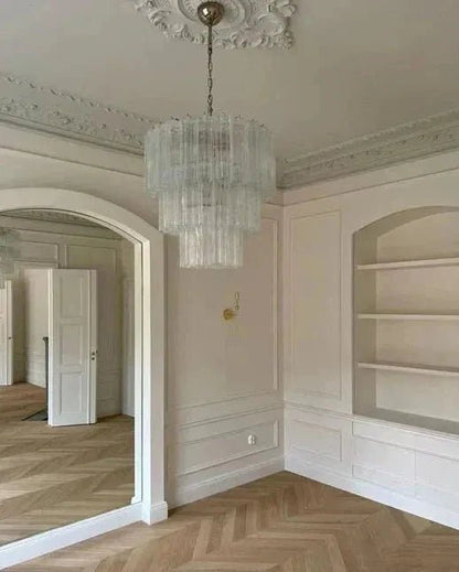 Modern Art Design 3/4/5/7-Tier Hand-blown Glass Tiered Chandelier - Zelno Lighting
