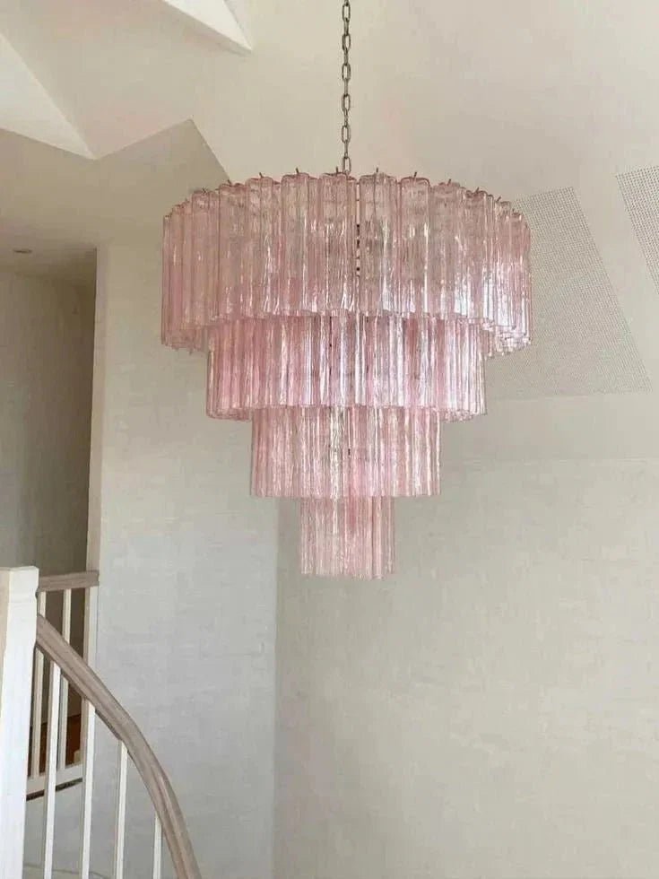 Modern Art Design 3/4/5/7-Tier Hand-blown Glass Tiered Chandelier - Zelno Lighting