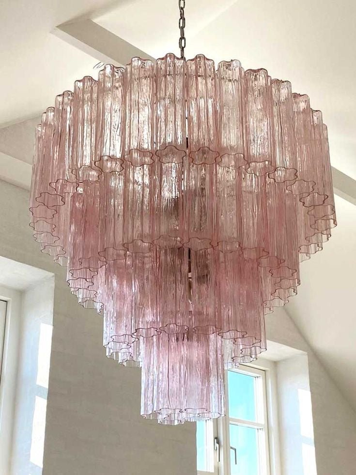 Modern Art Design 3/4/5/7-Tier Hand-blown Glass Tiered Chandelier - Zelno Lighting