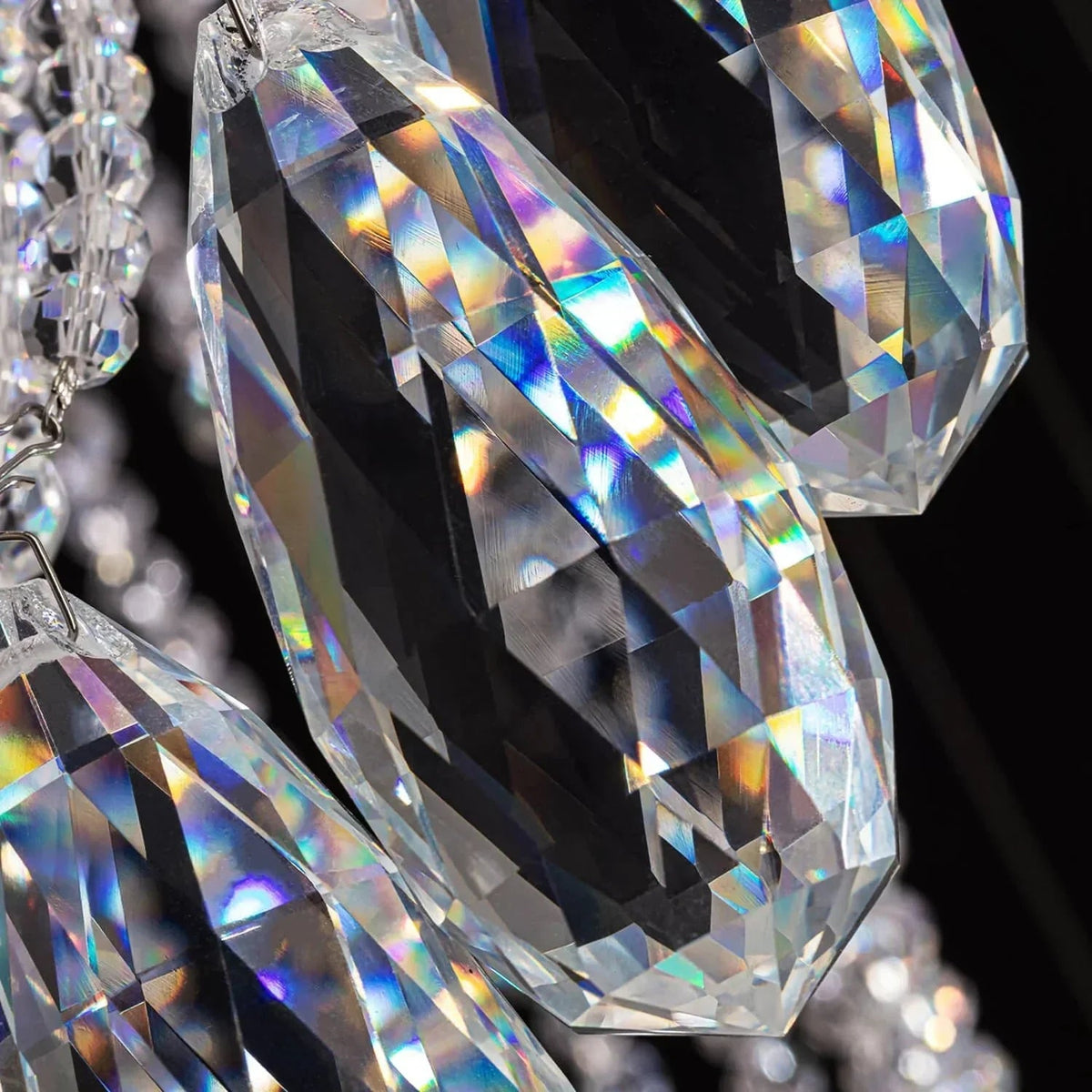 Modern Art Design Crystal Spiral Raindrop Chandelier - Zelno