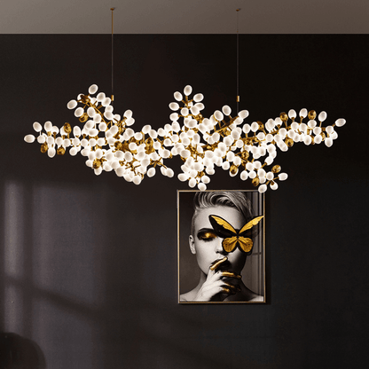 Modern Artistic Linear Elegant Grape Extra Large Chandelier - Zelno Lighting