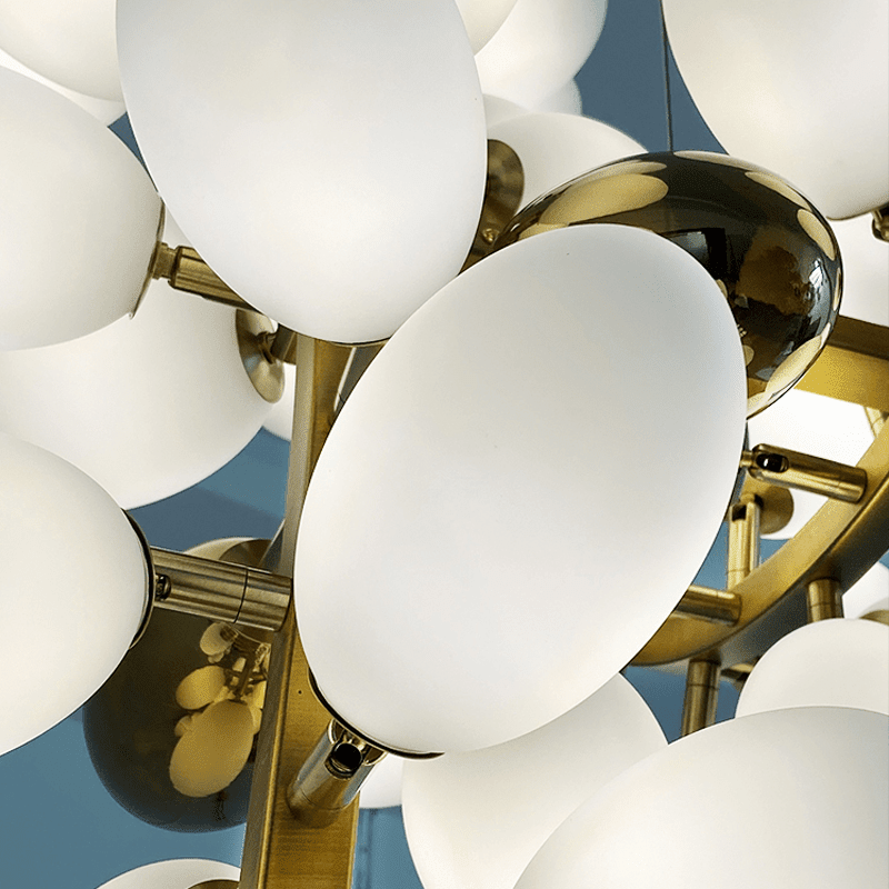 Modern Artistic Linear Elegant Grape Extra Large Chandelier - Zelno Lighting