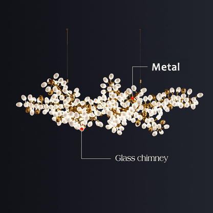 Modern Artistic Linear Elegant Grape Extra Large Chandelier - Zelno Lighting