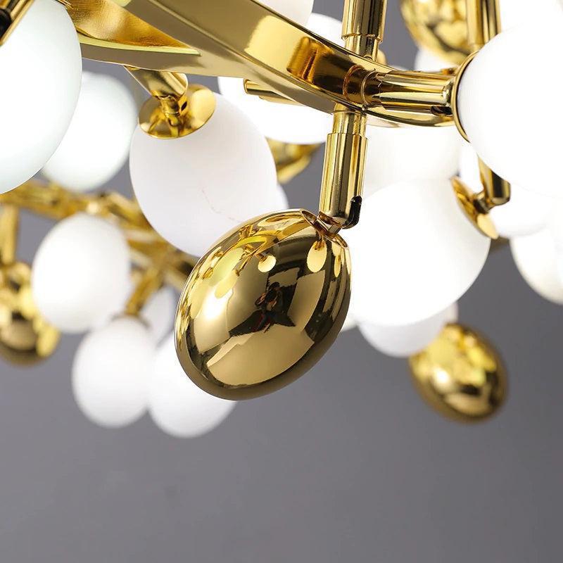 Modern Artistic Linear Grape Chandelier - Zelno Lighting