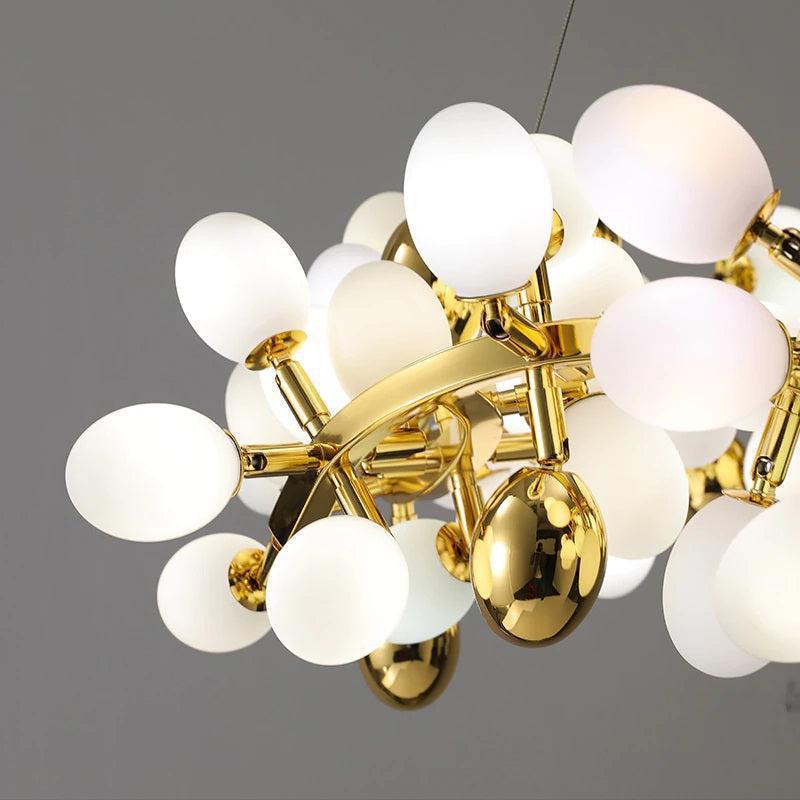 Modern Artistic Linear Grape Chandelier - Zelno Lighting