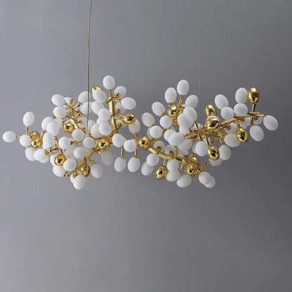 Modern Artistic Linear Grape Chandelier - Zelno Lighting