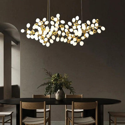 Modern Artistic Linear Grape Chandelier - Zelno Lighting