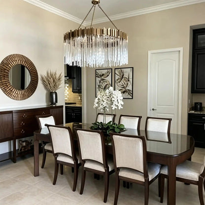 Modern Artistic Luxury Multi-layers Glam Glass Chandelier for High-Ceiling/Staircase/Foyer - Zelno Lighting