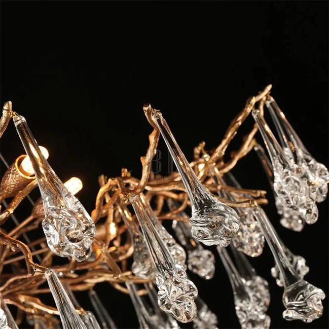 Modern Branch Chandelier Drop Flower D 31.5" - Zelno Lighting