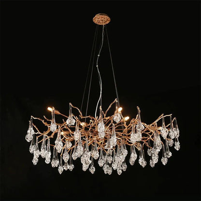 Modern Branch Chandelier Drop Flower D 31.5" - Zelno Lighting