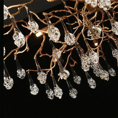 Modern Branch Chandelier Drop Flower D 31.5" - Zelno Lighting