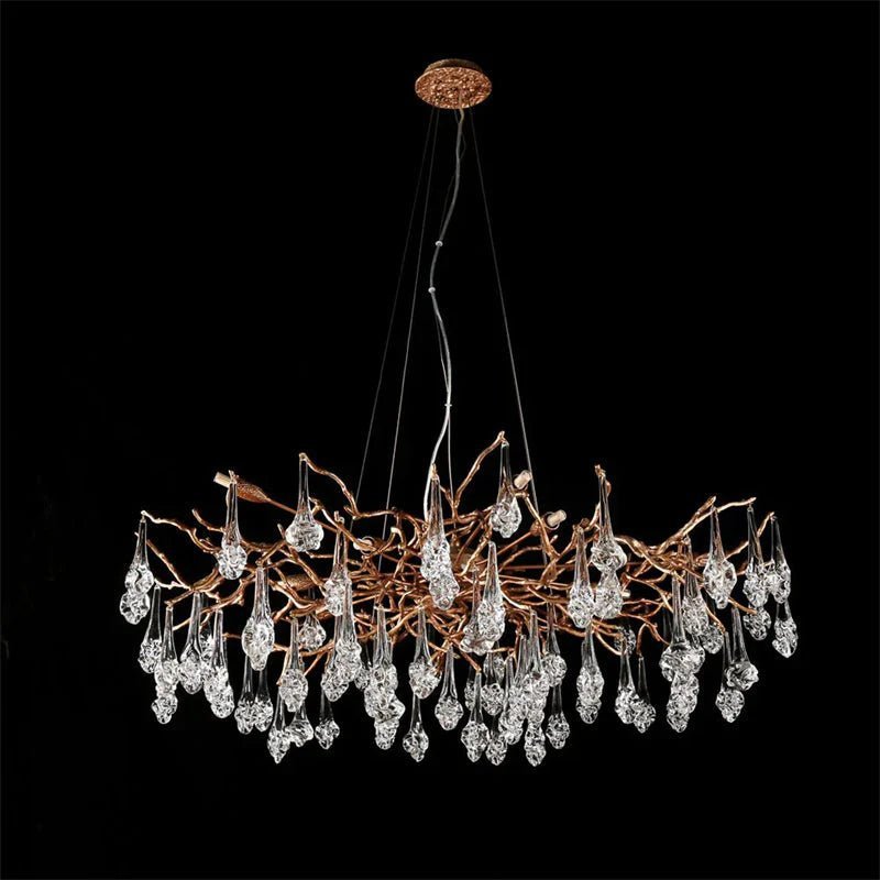 Modern Branch Chandelier Drop Flower D 31.5" - Zelno Lighting