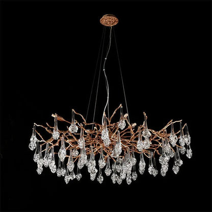 Modern Branch Chandelier Drop Flower D 31.5" - Zelno Lighting