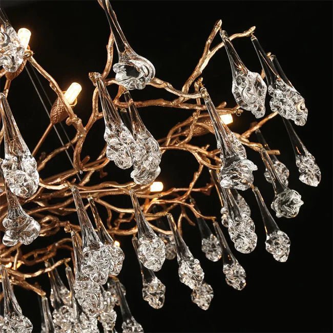 Modern Branch Chandelier Drop Flower D 31.5" - Zelno Lighting
